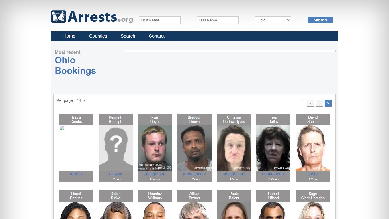 Ohio Arrests and Inmate Search